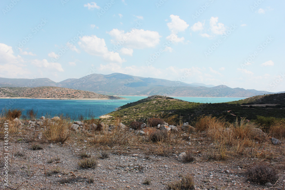 Natural Lake Yliki of Boeotia central Greece Europe