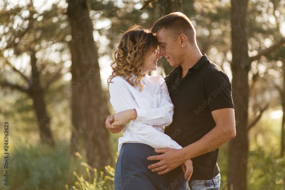 Portrait of a happy young couple enjoying a day in the park together Portrait of a happy young couple enjoying a day in the park together