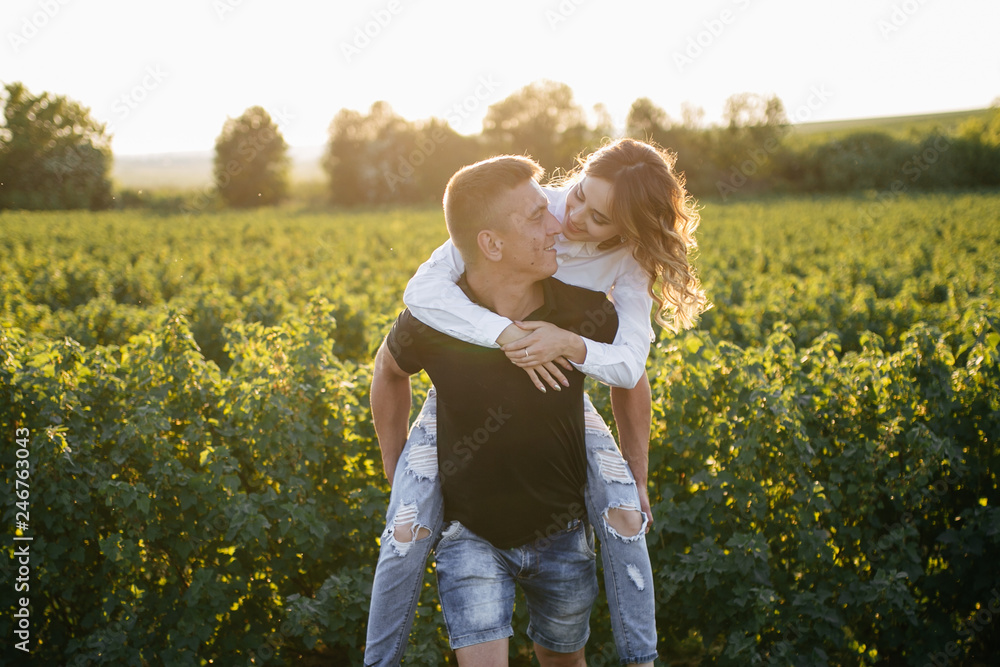 Portrait of a happy young couple enjoying a day in the park together Portrait of a happy young couple enjoying a day in the park together
