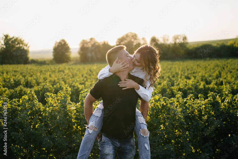 Portrait of a happy young couple enjoying a day in the park together Portrait of a happy young couple enjoying a day in the park together