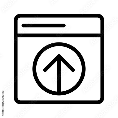 uploading   web page  arrow