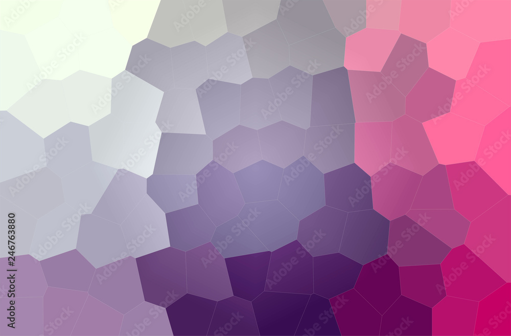 Abstract illustration of pink, purple, red Big Hexagon background Abstract illustration of pink, purple, red Big Hexagon background