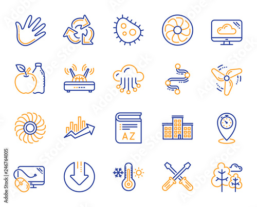 Company Building Vocabulary Profits Timeline Line Icons Turbine Wind Thermostat Icons Tree Bacteria Healthy Food Company Chart Wind Turbine Cloud Services Timeline Download Vector Stock Vector Adobe Stock