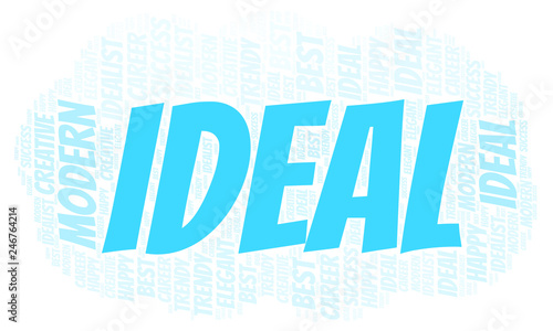 Fotografía Ideal word cloud.