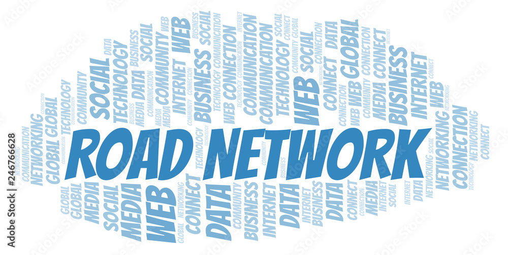 Road Network word cloud. Road Network word cloud.