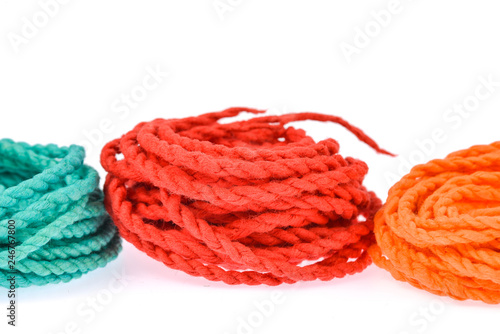 colorful rope made from mulberry paper