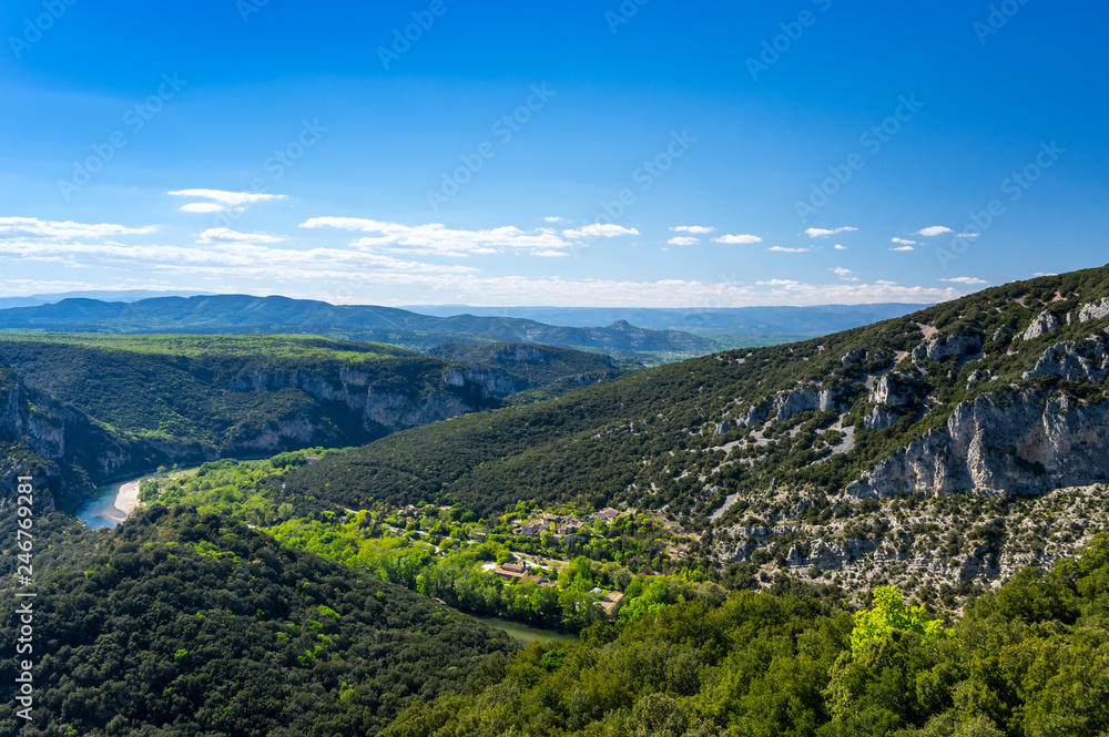 View of Ardeche Gorges