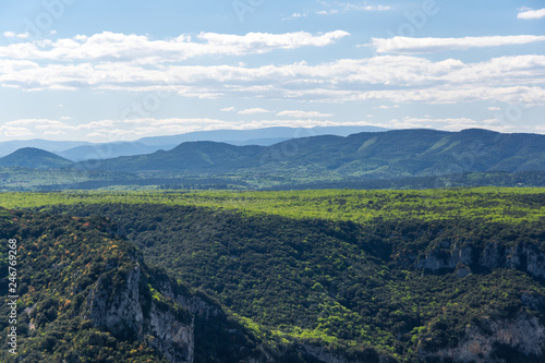 View of Ardeche Gorges