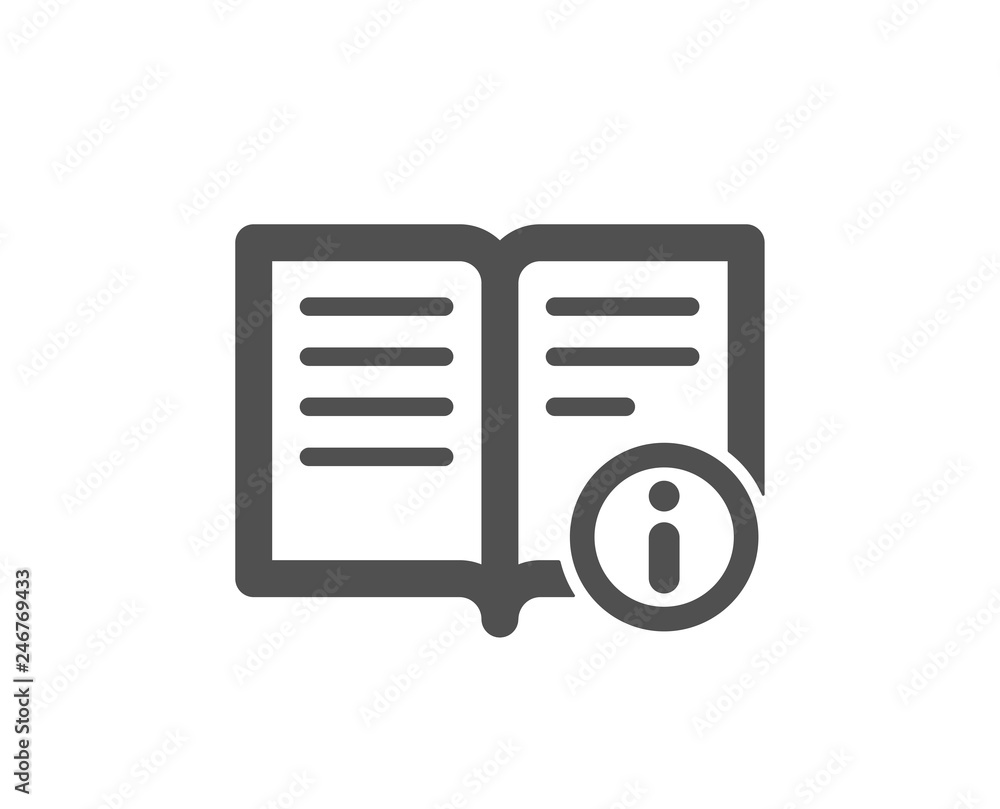 Technical information icon. Instruction sign. Quality design element. Classic style icon. Vector Technical information icon. Instruction sign. Quality design element. Classic style icon. Vector