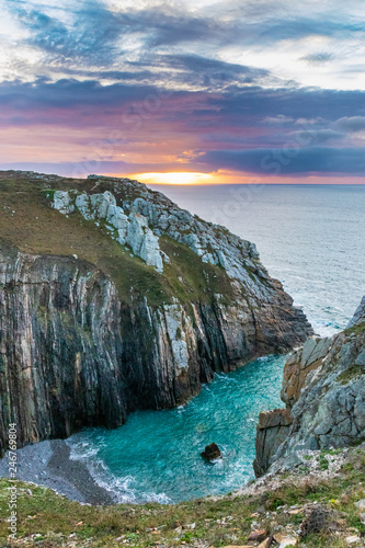 Bretagne - Küste - Sonnenuntergang - Halbinsel photo