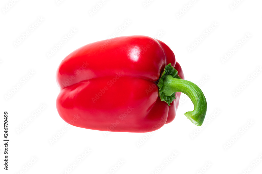 Red bell pepper isolated on white background Red bell pepper isolated on white background