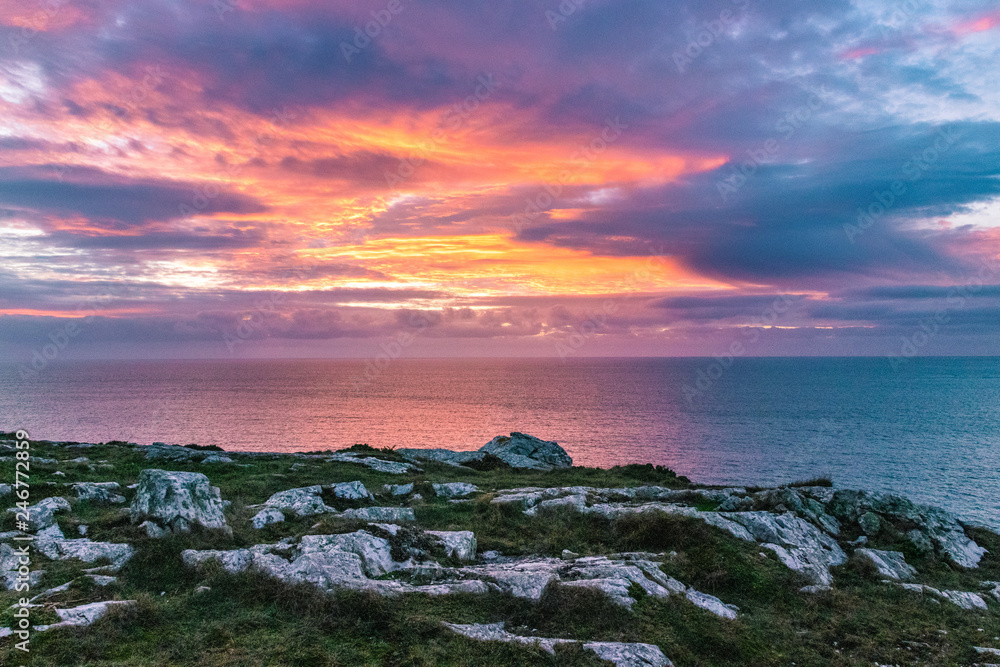 Bretagne - Küste - Sonnenuntergang - Halbinsel