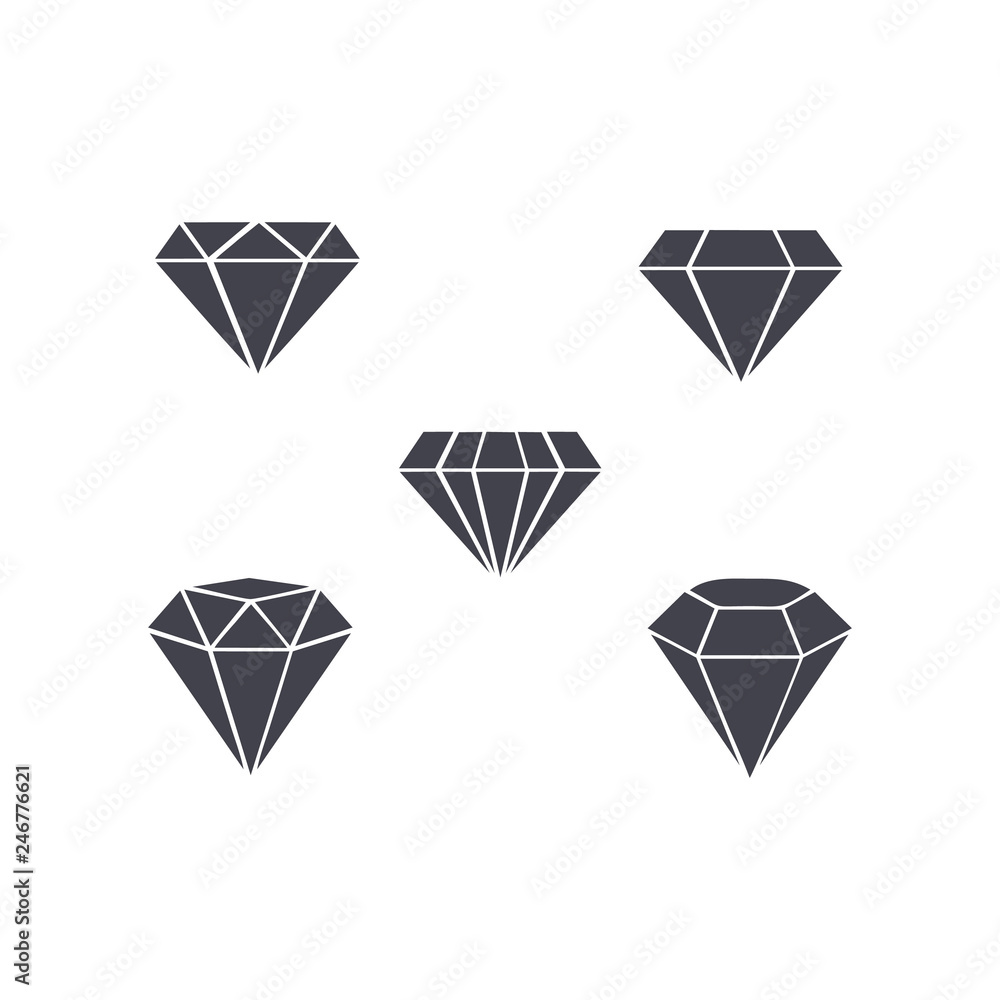 set of diamond symbol set of diamond symbol