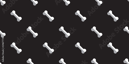 dog bone seamless pattern bone vector french bulldog puppy halloween isolated tile background repeat wallpaper