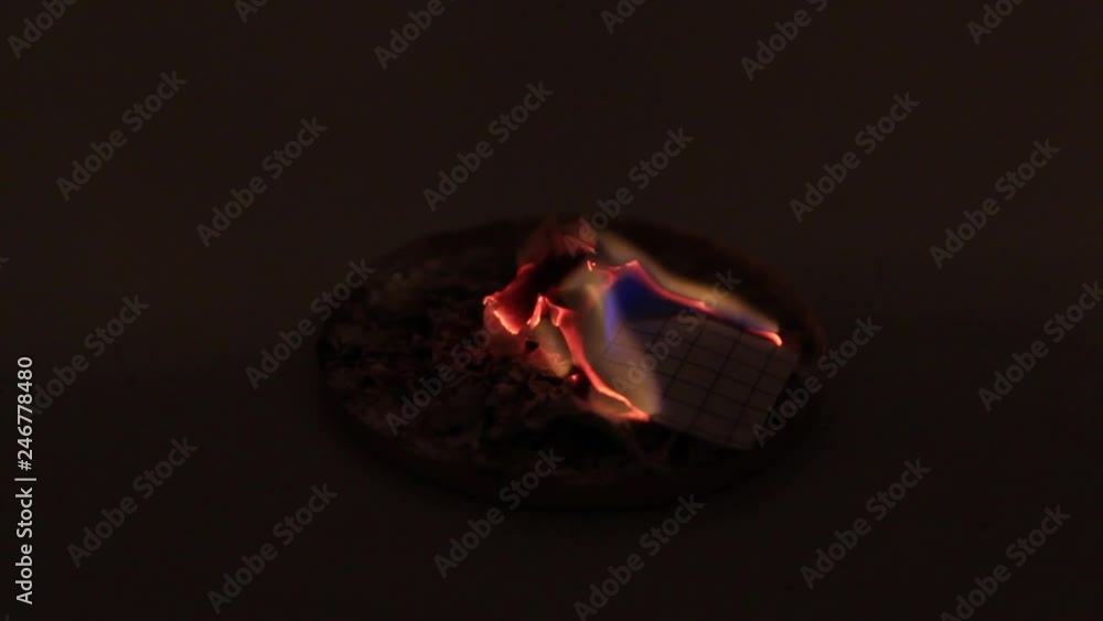 Burning paper Burning paper