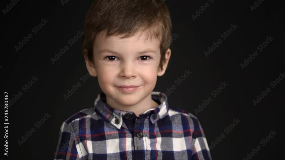 portrait of little boy looking at camera portrait of little boy looking at camera