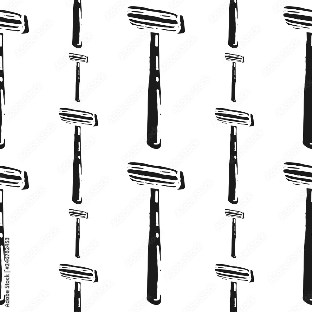 Obraz premium razor vector seamless pattern
