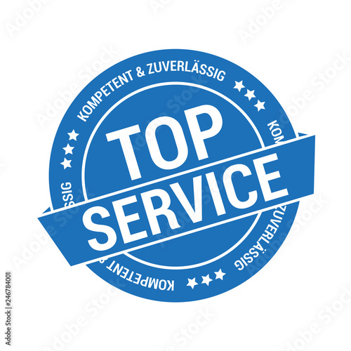 Aufkleber für Top Service