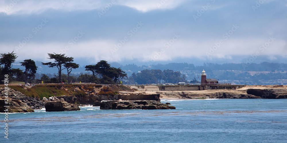 Santa Cruz Lighthouse and Santa Cruz Harbor Santa Cruz Lighthouse and Santa Cruz Harbor