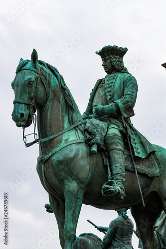 Monument to Maria Theresa in Vienna on the square near the Museum of Natural History.