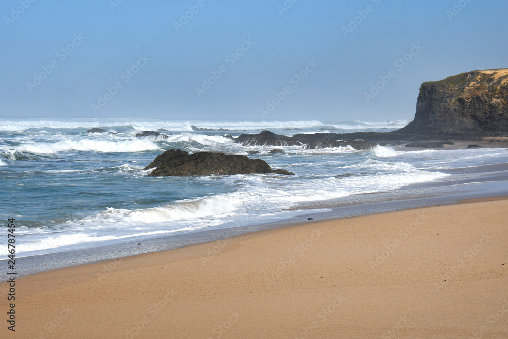 Portugal, côte atlantique, plage d'almograve