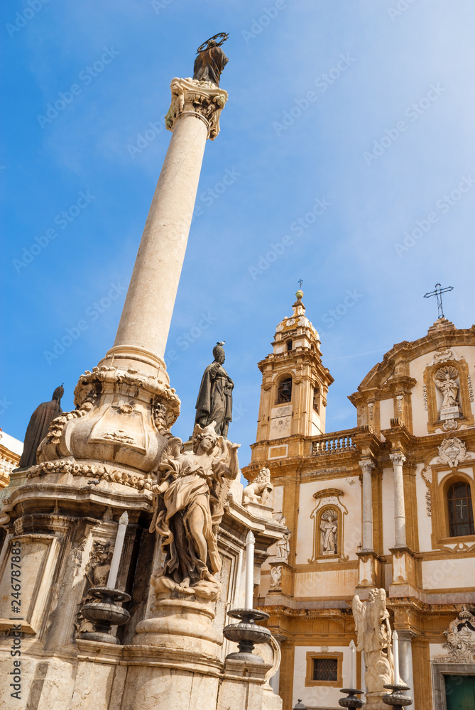 baroque monument of Palermo,Sicily