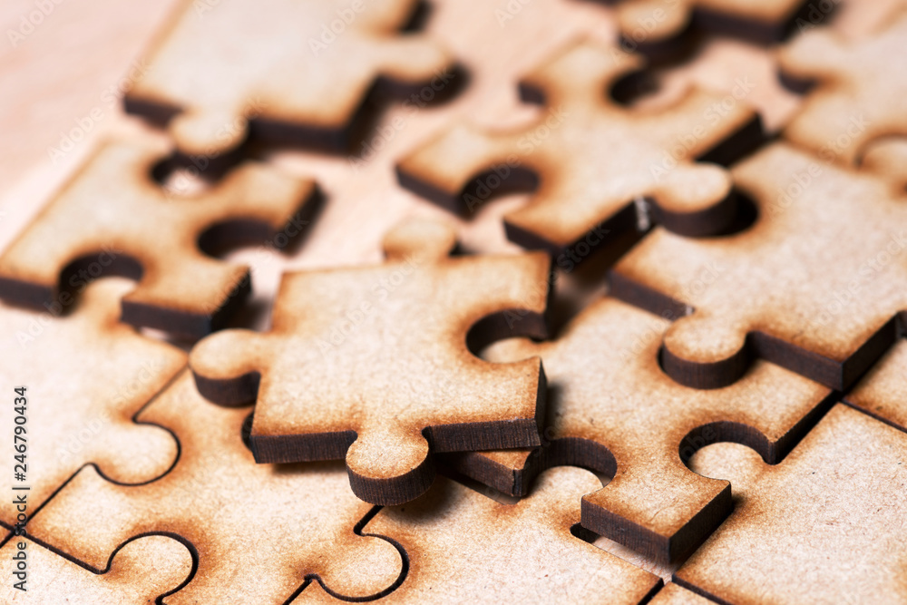 Puzzle close up Puzzle close up