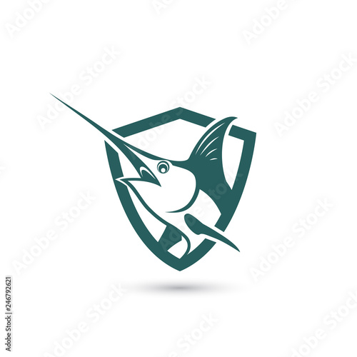 Marlin fish symbol
