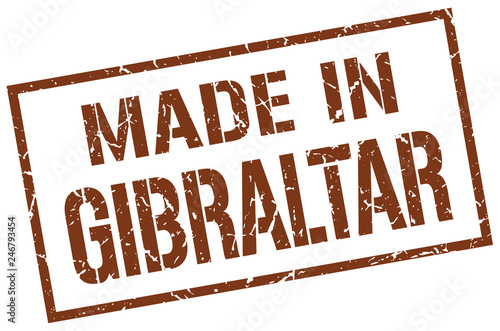 made in Gibraltar stamp