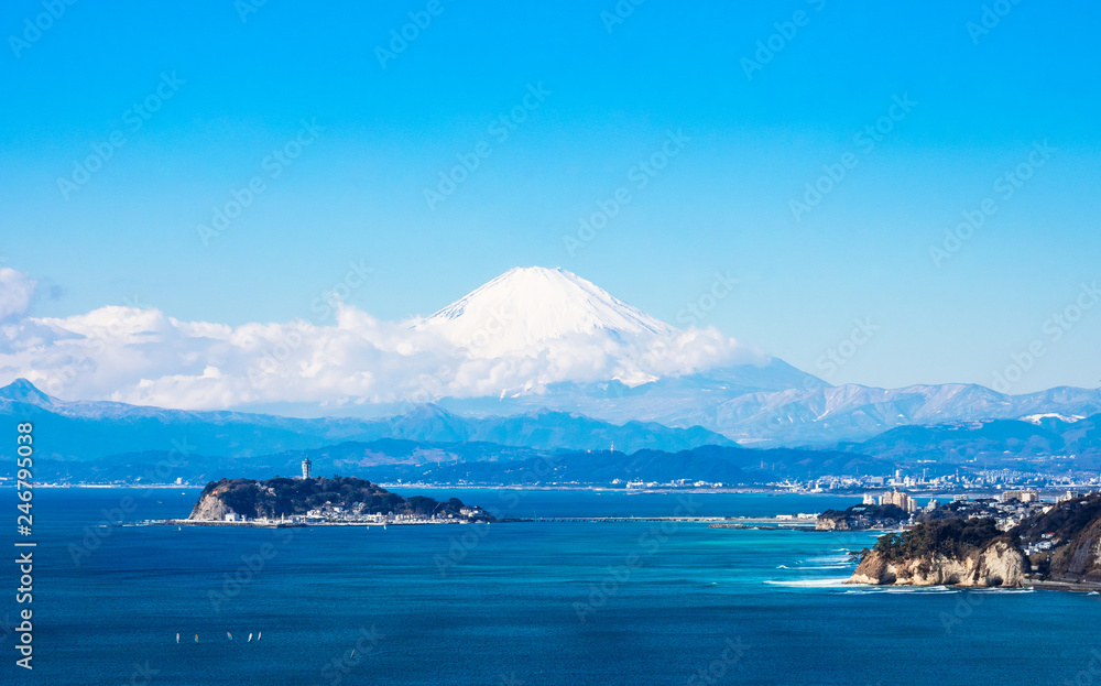 富士山と湘南海岸