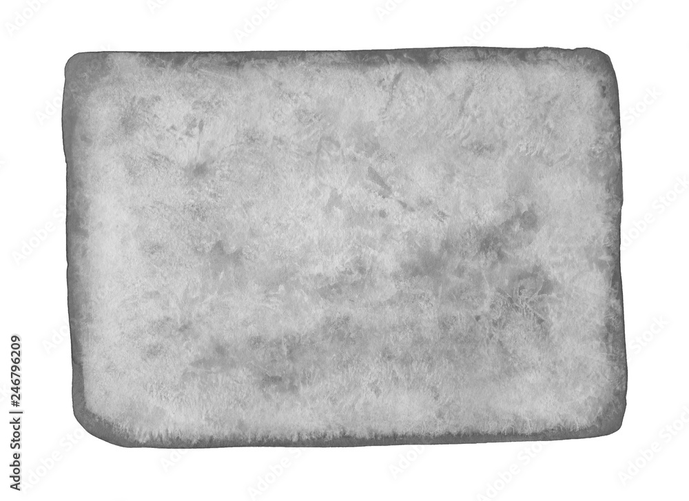 Set of light gray watercolor elements. Set of light gray watercolor elements.