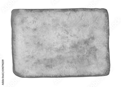 Set of light gray watercolor elements.