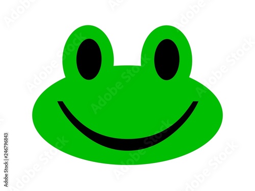 Emoji, Frosch, mit guter Laune photo