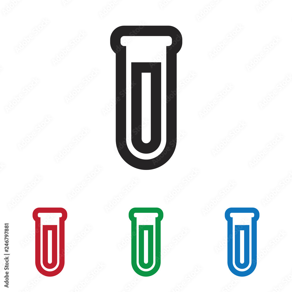 Test tube vector icon Test tube vector icon