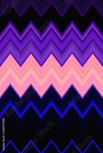 Ultra violet neon Chevron zigzag pattern abstract background, Ultraviolet purple color trends