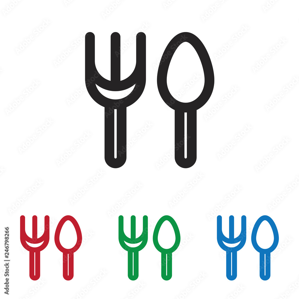 Cutlery vector icon Cutlery vector icon