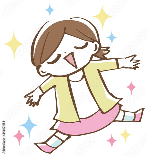 スッキリした女性 イラスト Stock Vector Adobe Stock スッキリした女性 イラスト Stock Vector Adobe Stock