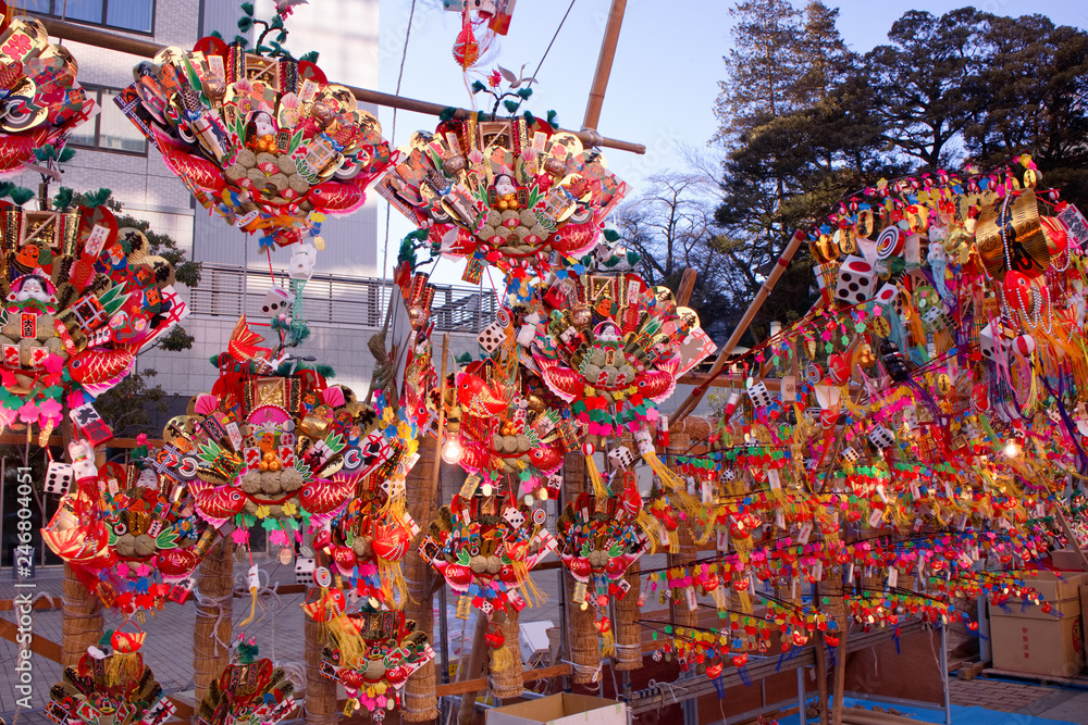 Fototapeta premium 宇都宮市 宇都宮二荒山神社 花市