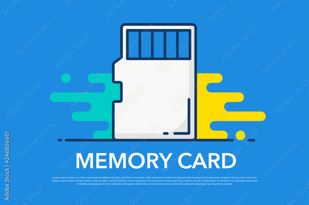 MEMORY CARD ICON CONCEPT MEMORY CARD ICON CONCEPT