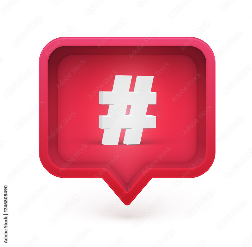 Fototapeta premium 3D character in a speech bubble, vector illustration