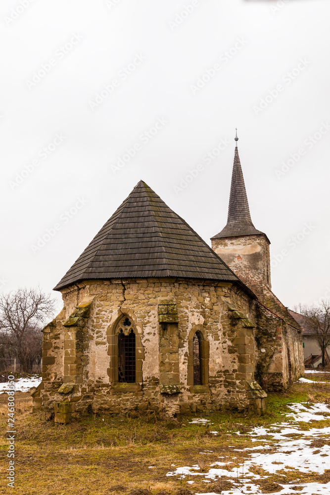 Ruins of a medieval castle and fortress Ruins of a medieval castle and fortress