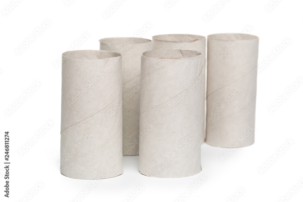 toilet paper on white background toilet paper on white background