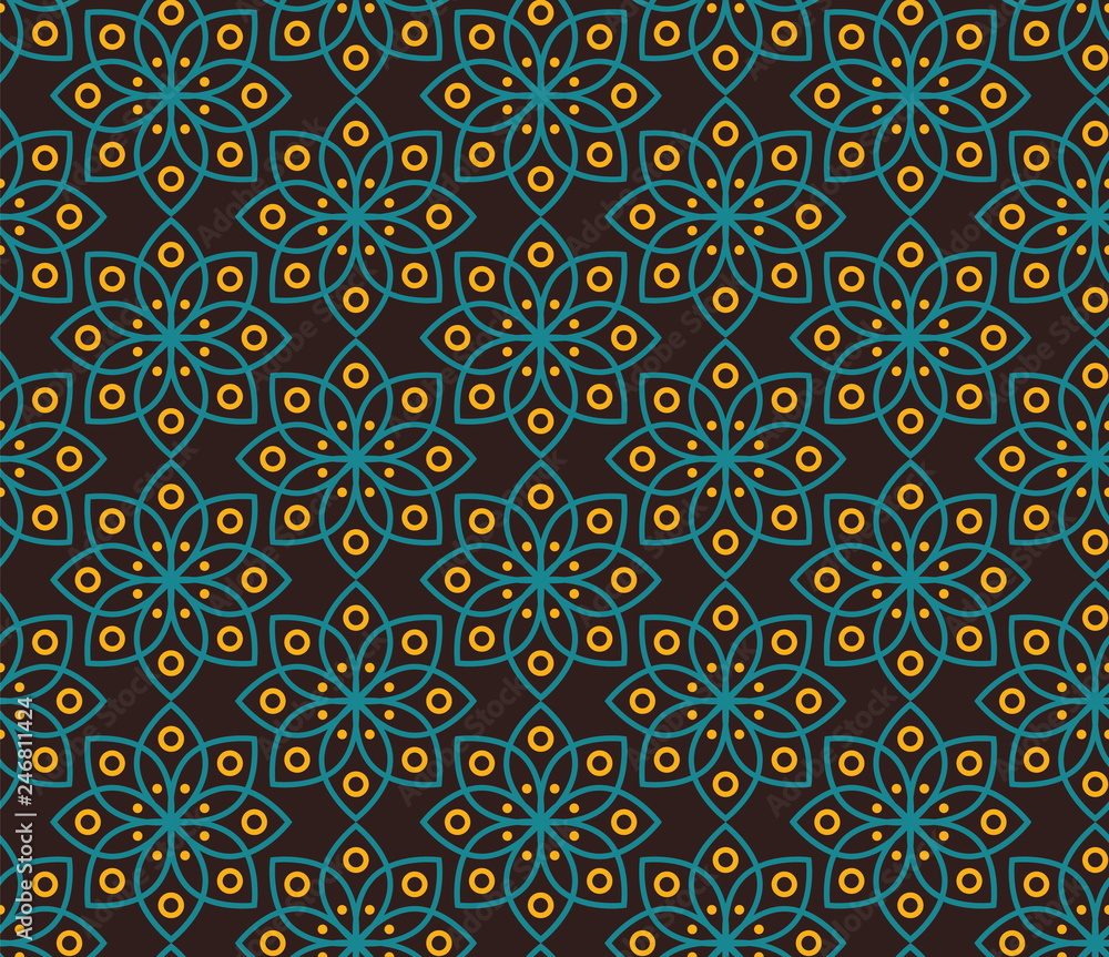 Seamless Indonesian Batik Pattern. Able to repeat for textile printing.