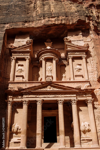 Petra, Jordan-- it is a symbol of Jordan, as well as Jordan's most-visited tourist attraction. Petra has been a UNESCO World Heritage Site since 1985