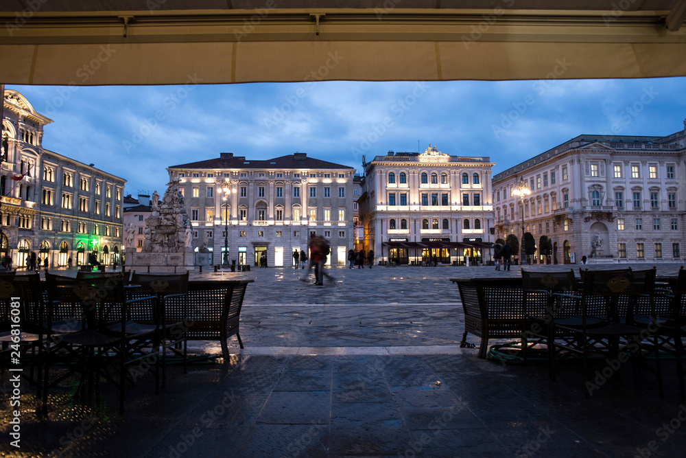 Piazza unità d'italia, main square of Trieste