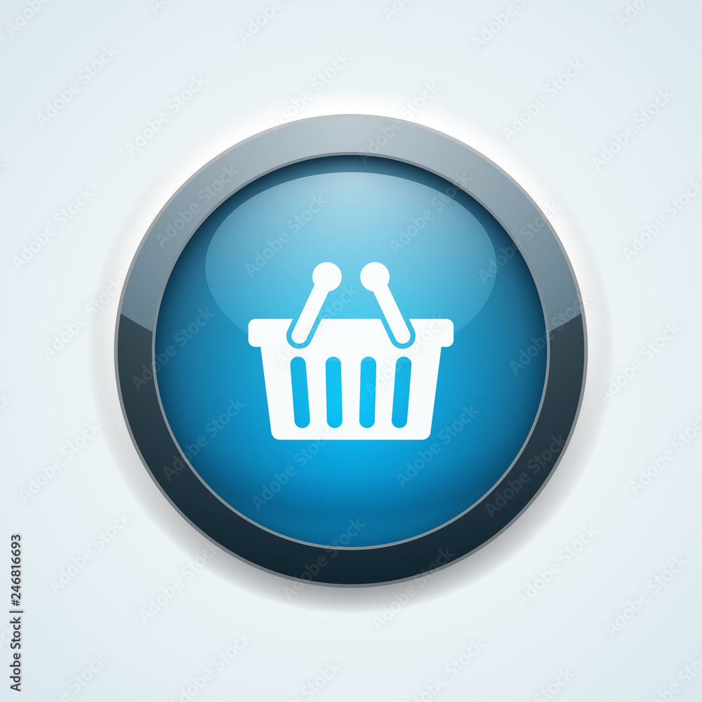 Shopping button illustration Shopping button illustration