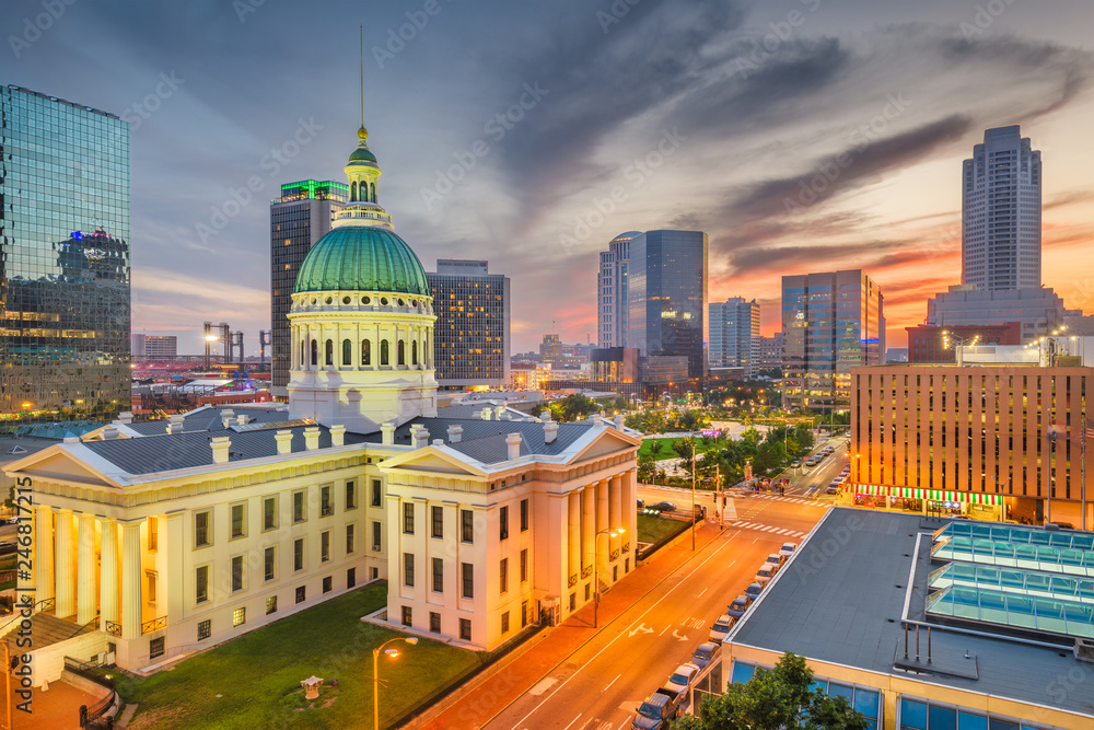 Fototapeta premium St. Louis, Missouri, USA Skyline