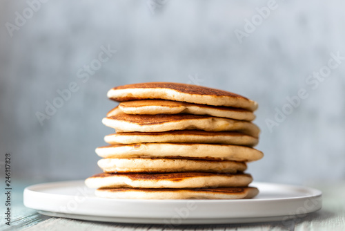 Wallpaper Mural Pancake on a plate close-up. Torontodigital.ca