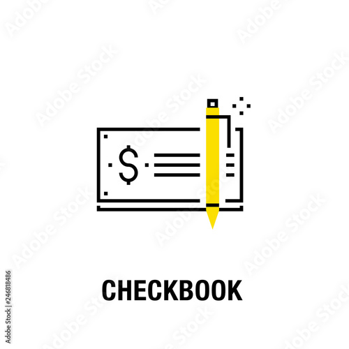 CHECKBOOK ICON CONCEPT