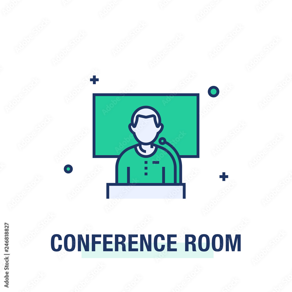 CONFERENCE ROOM ICON CONCEPT CONFERENCE ROOM ICON CONCEPT
